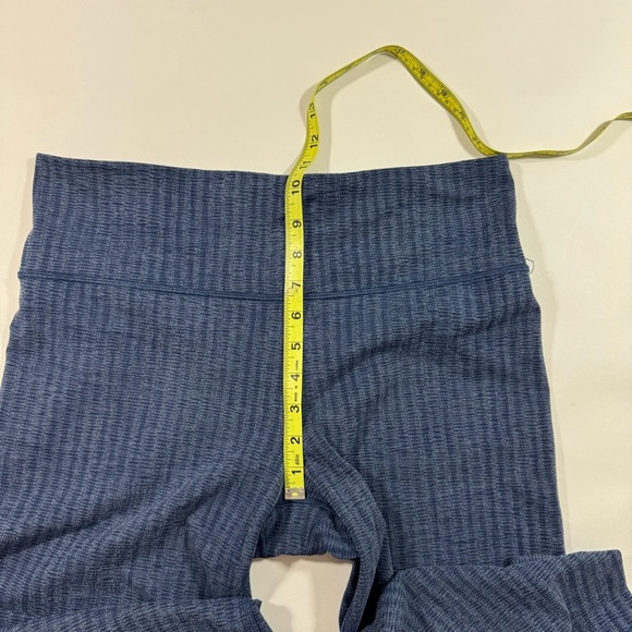 Athleta Elation Textured Straight Leg Pants Nara Shibori Blue - Picture 6 of 9